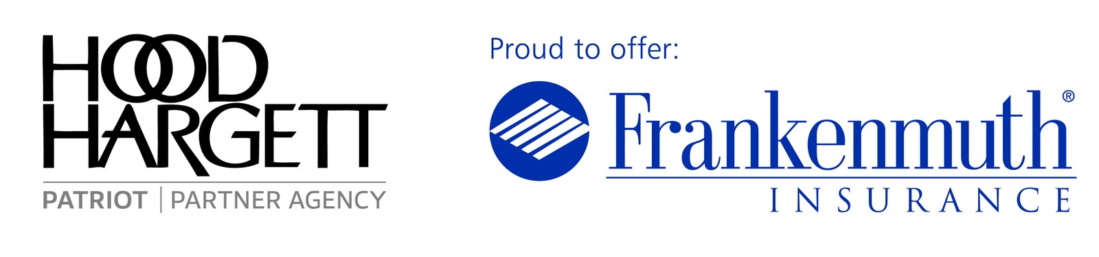 Hood Hargett, Patriot Partner Agency, proud to offer Frankenmuth Insurance logo