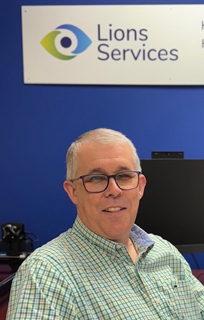 Photo of Philip Murph, CEO of Lions Services, born with Optic Nerve Hypoplasia, who now leads the organization that gave him his first job