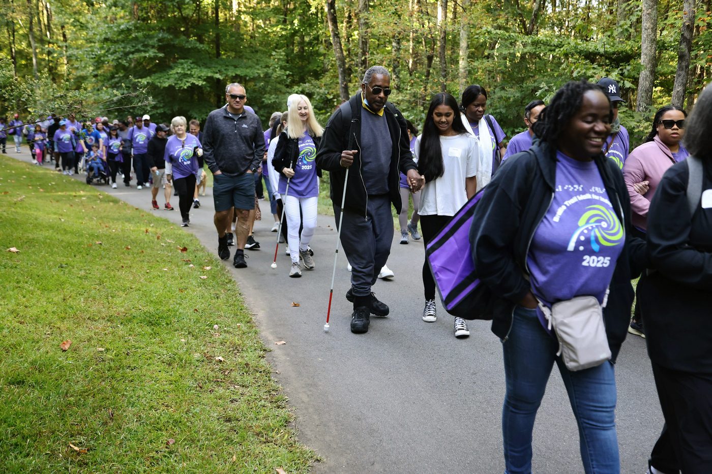Lions Services team members and walkers together at the 2025 Walk for Independence