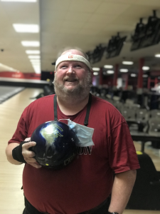 Michael Baggett Bowling as Vice President of Carolina Crushers team shown in this image.