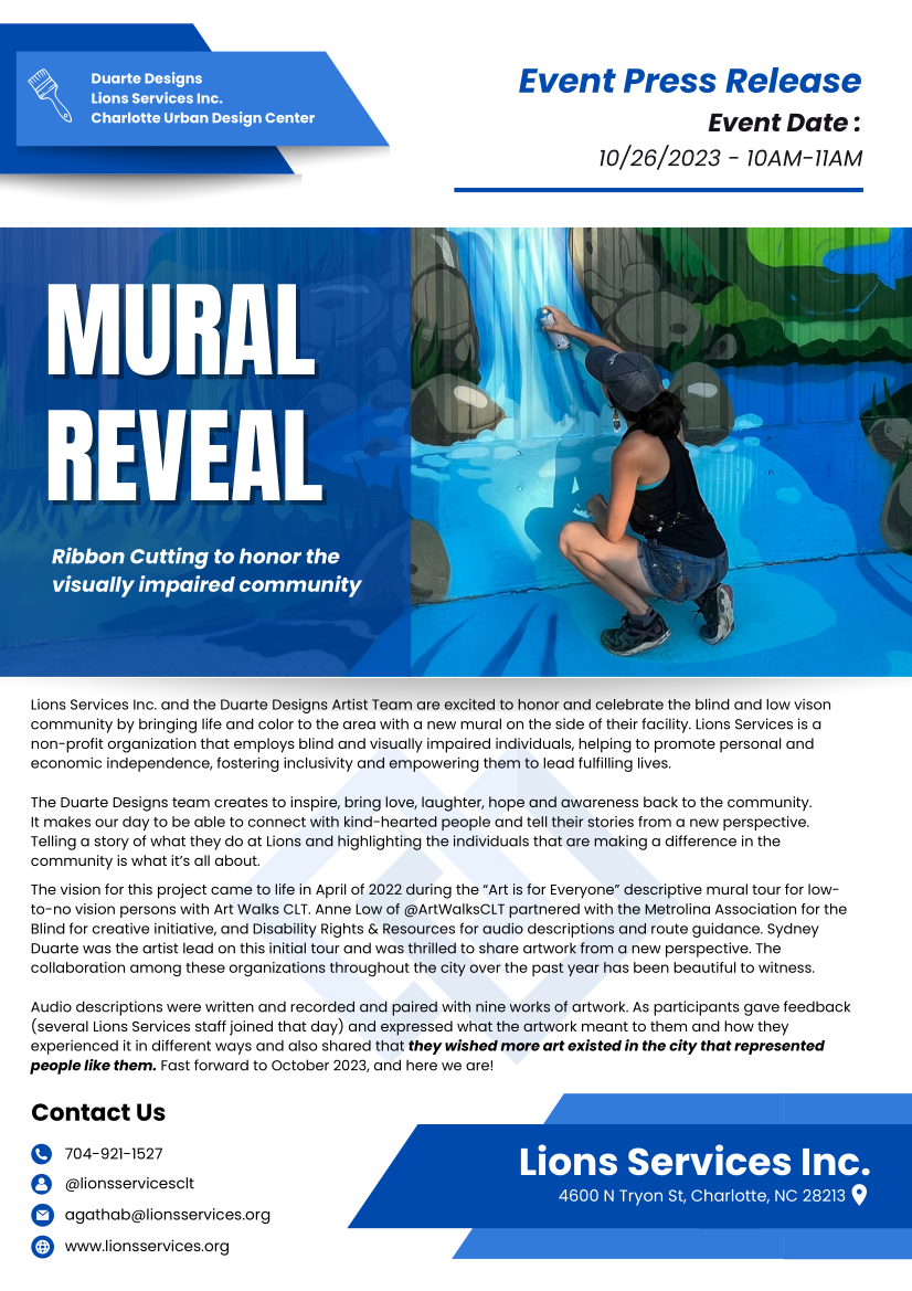 LSI Event Press Release Mural Reveal Date
