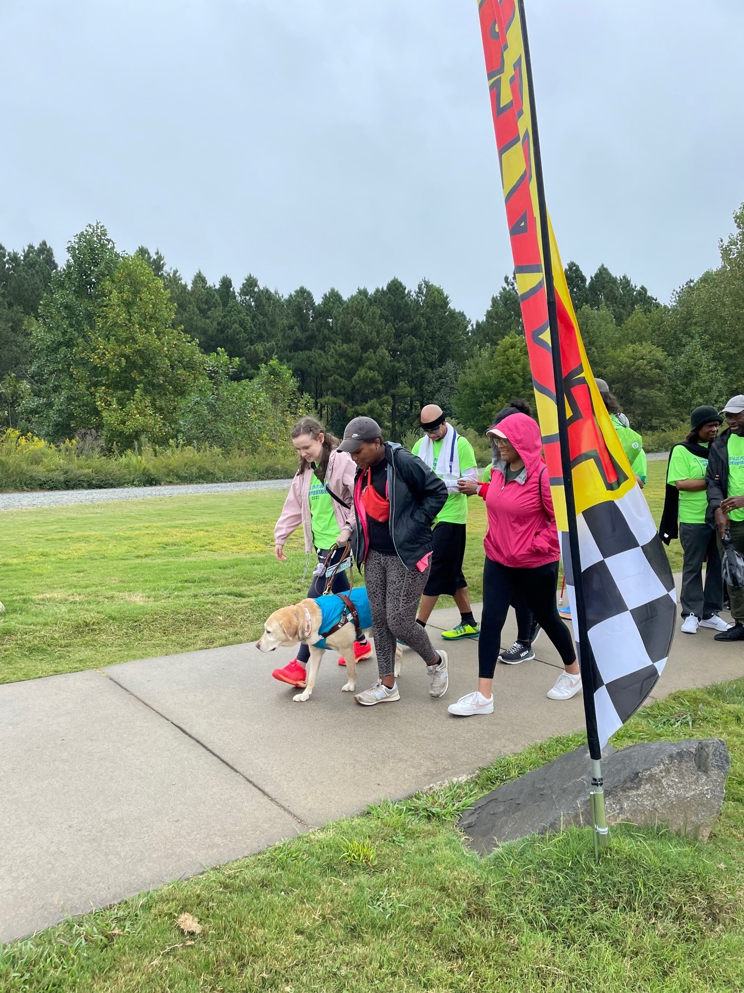 Photograph Start of the 3k Walk for Blind Independence