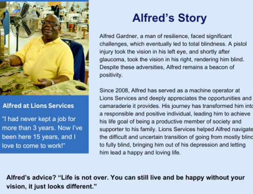 Military Veteran Alfred Garner – Living Blind, However “Life is Not Over.”