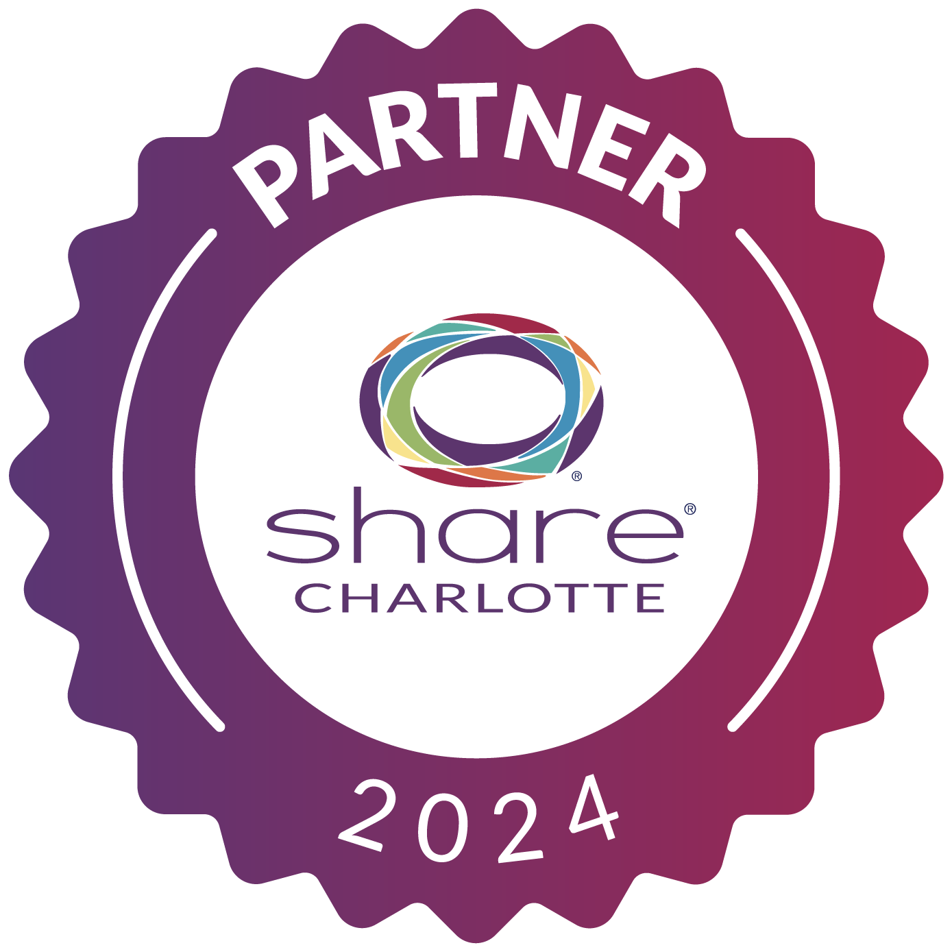 Share Charlotte Partner Seal Located in the Footer of page under Candid Platinum Transparency award.