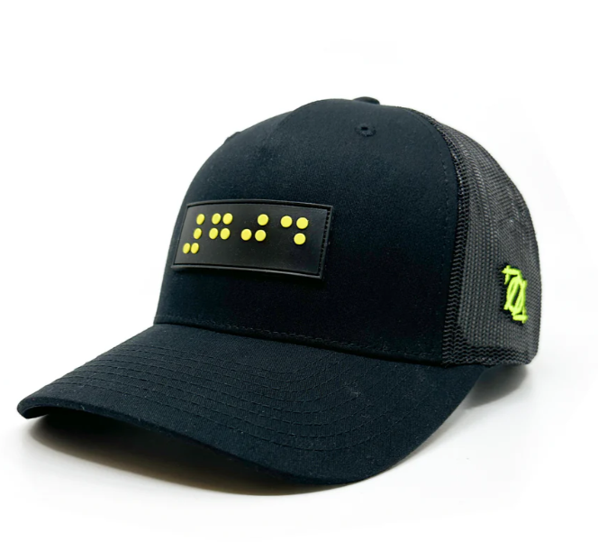 braille snapback hat